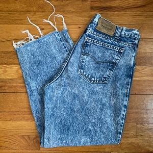 levi’s vintage acid wash 550 jeans